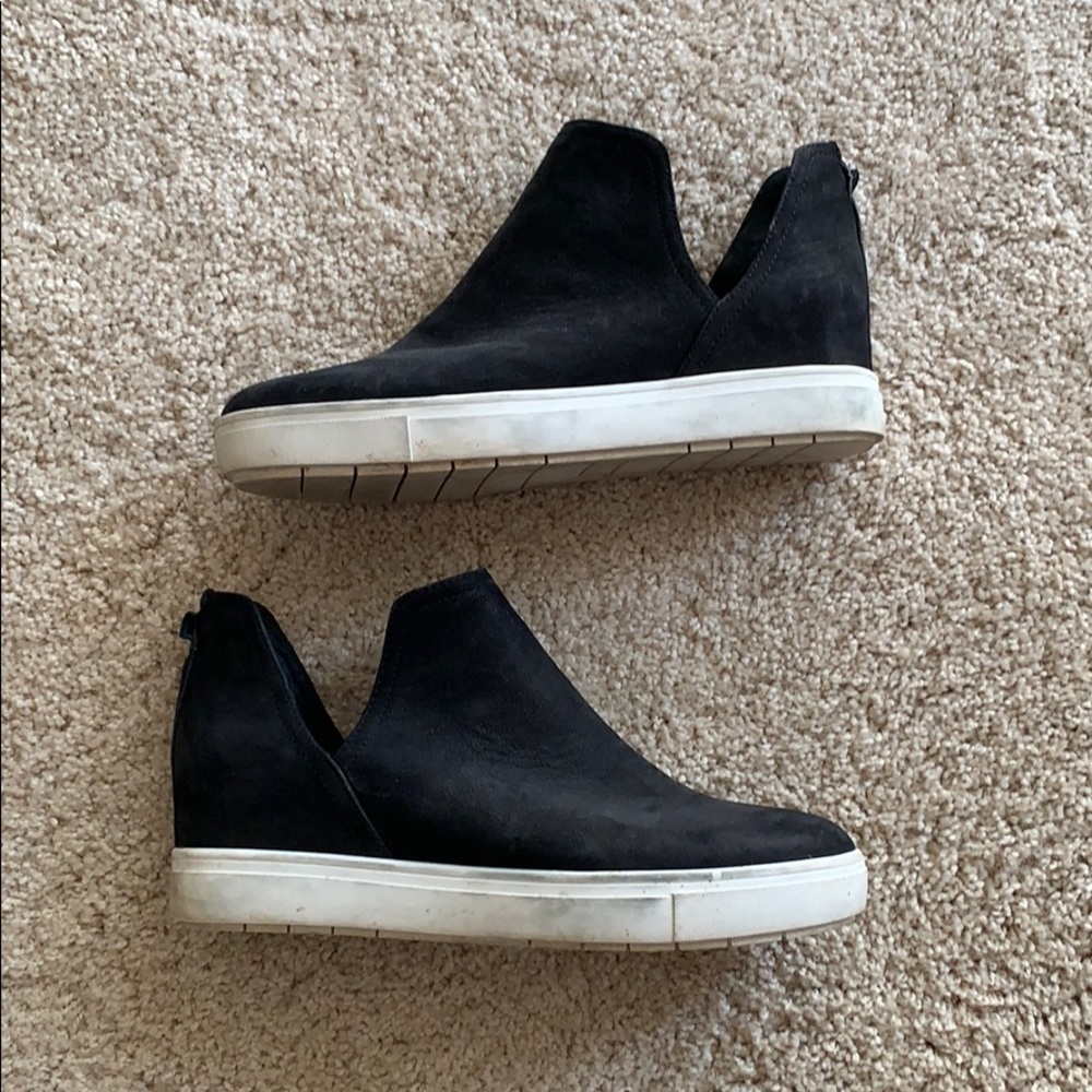 Steven black leather Sz 9 shoes